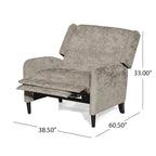 Fauteuil inclinable en tissu texturé surdimensionné, Fauteuil inclinable confortable pour le salon