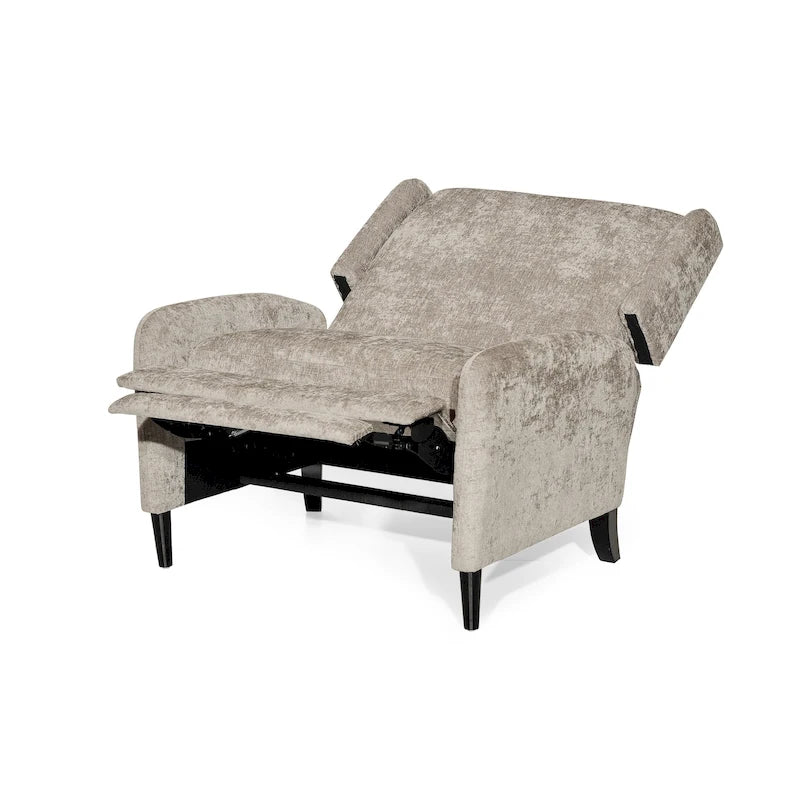 Fauteuil inclinable en tissu texturé surdimensionné, Fauteuil inclinable confortable pour le salon