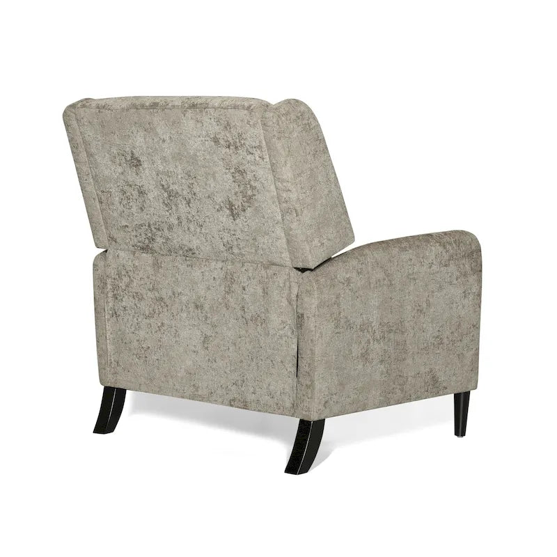 Fauteuil inclinable en tissu texturé surdimensionné, Fauteuil inclinable confortable pour le salon
