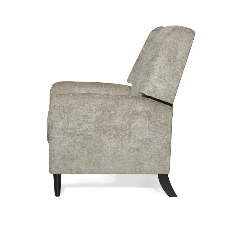 Fauteuil inclinable en tissu texturé surdimensionné, Fauteuil inclinable confortable pour le salon