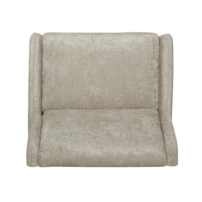 Fauteuil inclinable en tissu texturé surdimensionné, Fauteuil inclinable confortable pour le salon