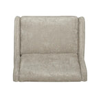 Fauteuil inclinable en tissu texturé surdimensionné, Fauteuil inclinable confortable pour le salon