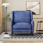 Fauteuil inclinable en tissu texturé surdimensionné, Fauteuil inclinable confortable pour le salon