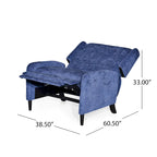 Fauteuil inclinable en tissu texturé surdimensionné, Fauteuil inclinable confortable pour le salon