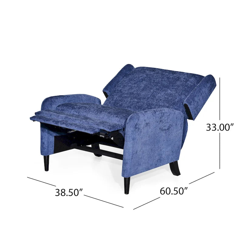 Fauteuil inclinable en tissu texturé surdimensionné, Fauteuil inclinable confortable pour le salon