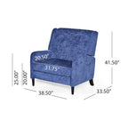 Fauteuil inclinable en tissu texturé surdimensionné, Fauteuil inclinable confortable pour le salon