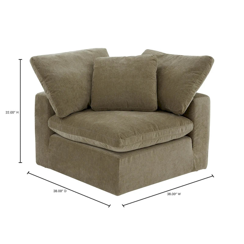 Canapé d'angle modulable - 38 x 38 cm