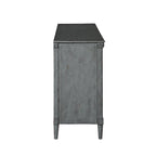 Commode traditionnelle de 152 cm de large à six tiroirs et deux demi-tiroirs