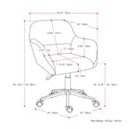Chaise de bureau rembourrée