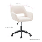 Chaise de bureau rembourrée