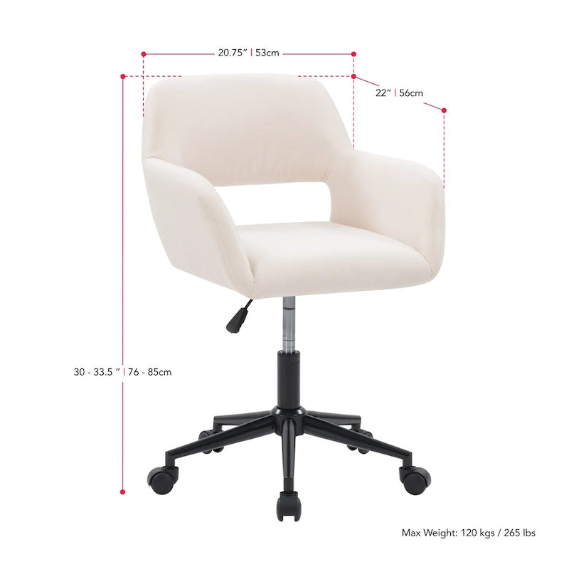 Chaise de bureau rembourrée