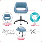 Chaise de bureau rembourrée