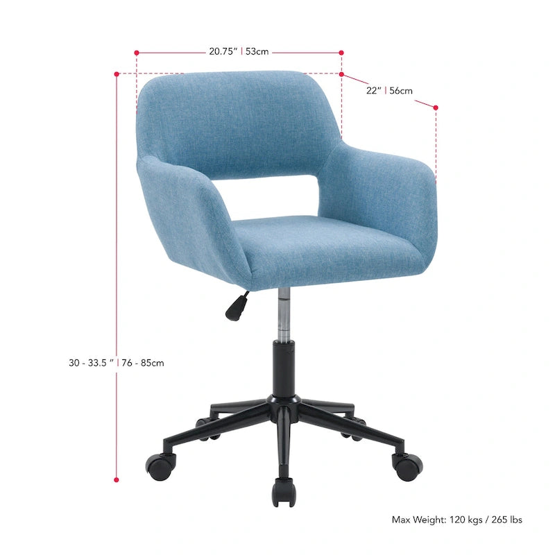 Chaise de bureau rembourrée