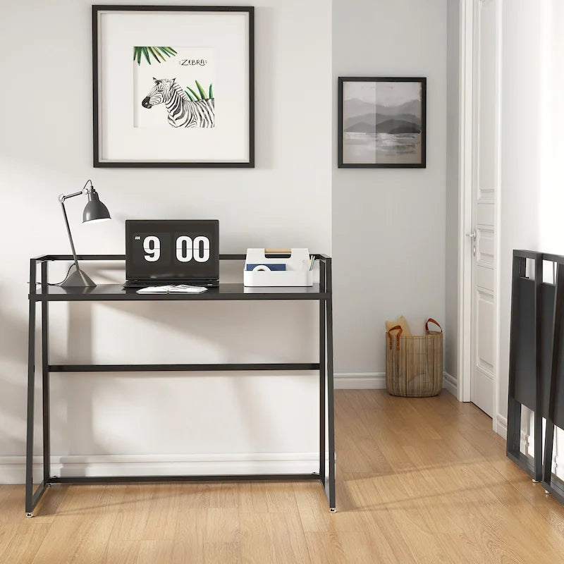 Bureau pliable ergonomique sans assemblage