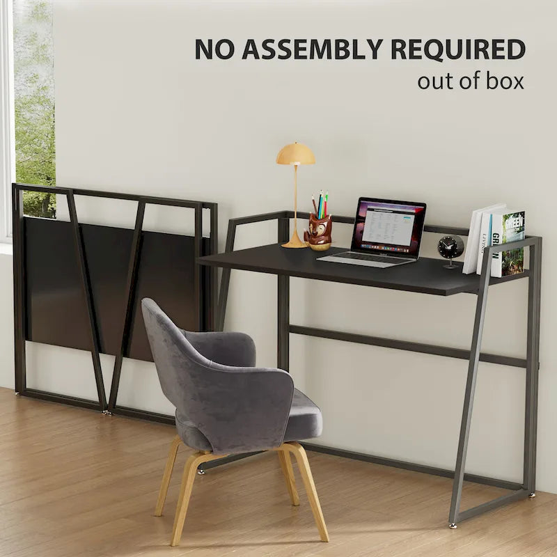 Bureau pliable ergonomique sans assemblage