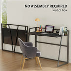 Bureau pliable ergonomique sans assemblage
