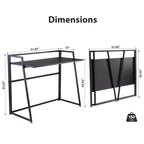 Bureau pliable ergonomique sans assemblage