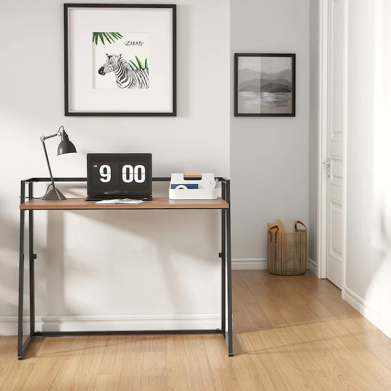 Bureau pliable ergonomique sans assemblage