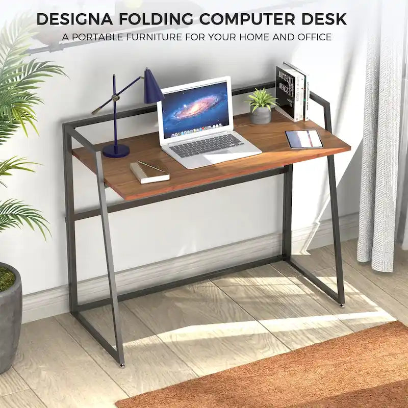 Bureau pliable ergonomique sans assemblage