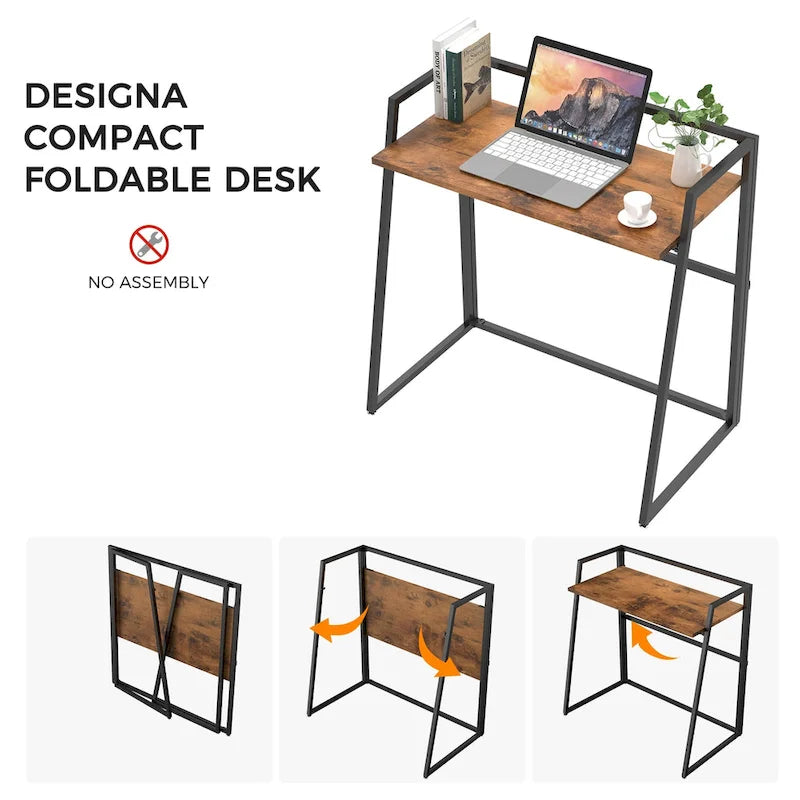 Bureau pliable ergonomique sans assemblage