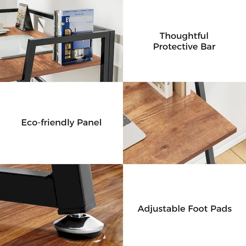 Bureau pliable ergonomique sans assemblage