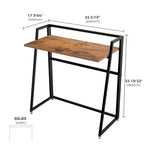 Bureau pliable ergonomique sans assemblage