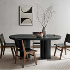 Table à manger ovale en béton 72