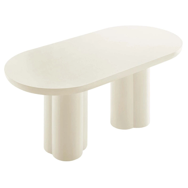 72 Oval Concrete Dining Table