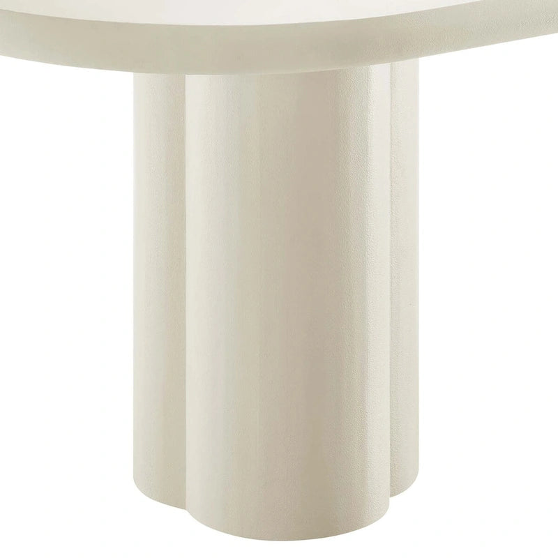 Table à manger ovale en béton 72