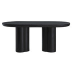 Table à manger ovale en béton 72