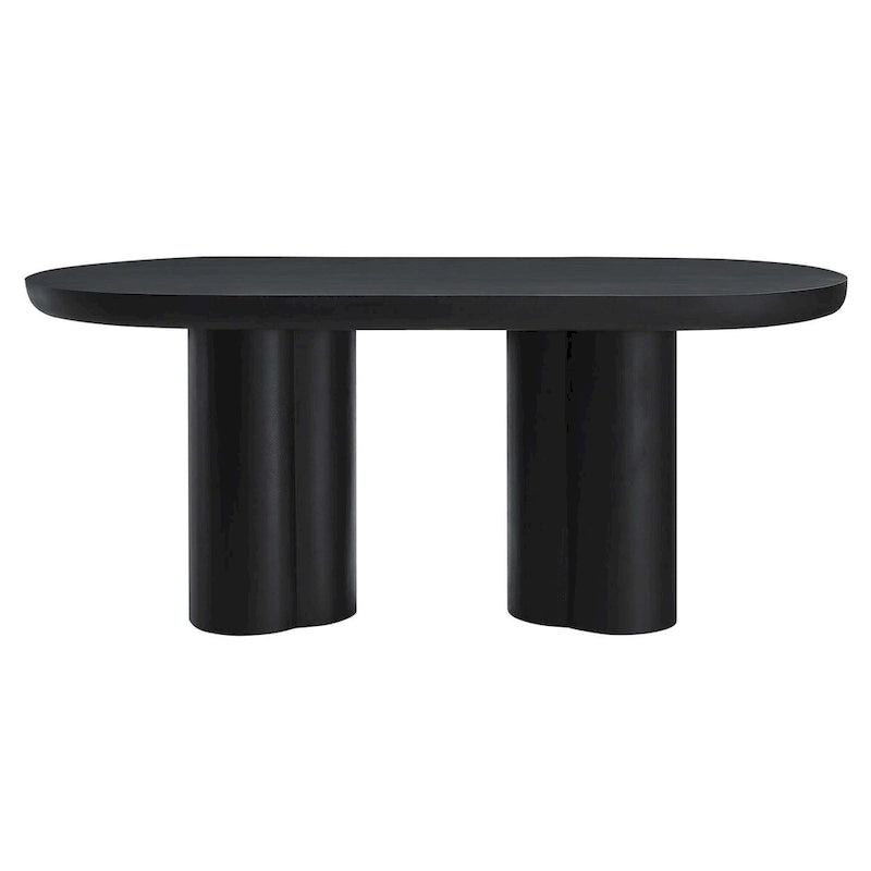 Table à manger ovale en béton 72