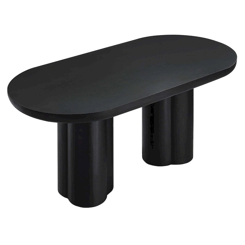 Table à manger ovale en béton 72