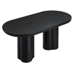 Table à manger ovale en béton 72