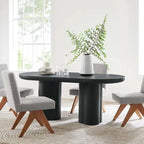 Table à manger ovale en béton 72