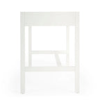 Bureau d'écriture 2 tiroirs marron/blanc/bleu – Acacia et MDF, Simple