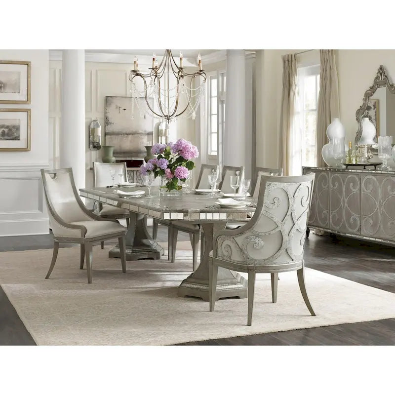 128 Long Contemporary Elegant Dining Table